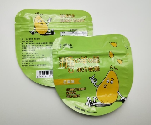 40g Torby w niestandardowym kształcie na cukierki PE80 Małe plastikowe etui z zamkiem błyskawicznym