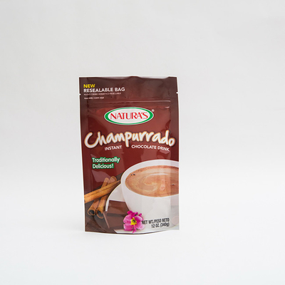 340g Champurrado Stand Up Pouch Instant Hocolate Torba do pakowania z zamkiem błyskawicznym