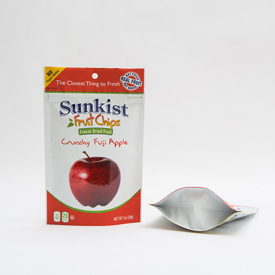 1OZ Dry Apple Chips Stand Up Pouch Bag z zamkiem błyskawicznym Niestandardowe opakowanie na zamek błyskawiczny