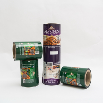 0,63 uncji Almond Food Packaging Film Wrap Plastikowa rolka folii Logo z nadrukiem
