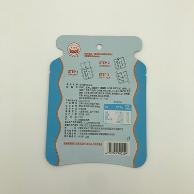 Orzechy VMPET Torby o niestandardowym kształcie Plastikowe torby z zamkiem błyskawicznym z logo OEM