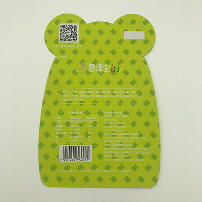 80g VMPET Niestandardowe plastikowe torby na zamek błyskawiczny Die Cut