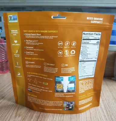 100% PE 7.9OZ Worek do recyklingu Opakowania na żywność Niestandardowe drukowane torby na żywność do wielokrotnego zamykania