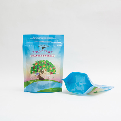 12OZ 100mm Niestandardowe drukowane plastikowe opakowanie na zamek błyskawiczny Ziplock dla płatków Granola