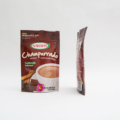 340g Champurrado Stand Up Pouch Instant Hocolate Torba do pakowania z zamkiem błyskawicznym