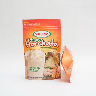 14OZ Printed Plastic Stand Up Pouch Instant Rice Niestandardowe torby do pakowania Ziplock