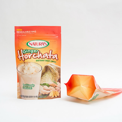 14OZ Printed Plastic Stand Up Pouch Instant Rice Niestandardowe torby do pakowania Ziplock