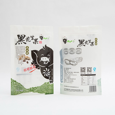 180g pieczonych orzechów ziemnych Stand Up Pouch Fruit Niestandardowe plastikowe torby na żywność 102 mikrony
