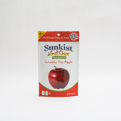 1OZ Dry Apple Chips Stand Up Pouch Bag z zamkiem błyskawicznym Niestandardowe opakowanie na zamek błyskawiczny