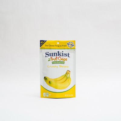 1,4 uncji suchych chipsów bananowych Opakowania do żywności Nadające się do recyklingu woreczki stojące z zamkiem błyskawicznym