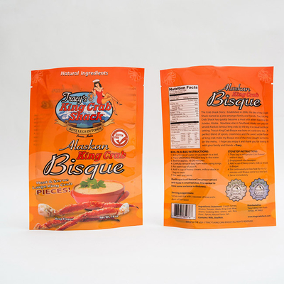 16OZ 105 Micron Plastikowe torby do pakowania Stojące woreczki do pakowania żywności