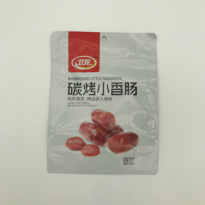 180g AL7 Plastikowe woreczki do torebek do pakowania żywności Char Kiełbasa z grilla z zamkiem błyskawicznym