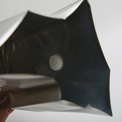 Srebrna niezadrukowana folia Kawa Zip Lock Torby do pakowania żywności Boczny klin z zaworem