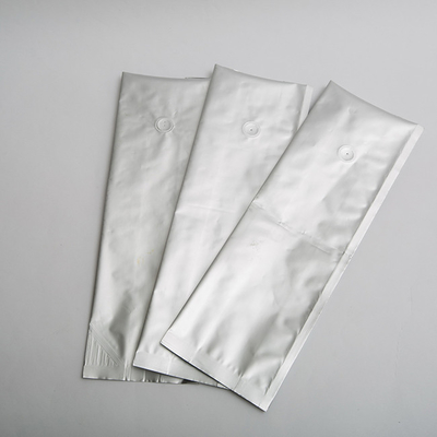 Srebrna niezadrukowana folia Kawa Zip Lock Torby do pakowania żywności Boczny klin z zaworem