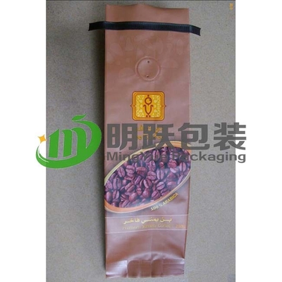 Quad Seal 500g Coffee PET12 Niestandardowe drukowane torby foliowe z zaworem powietrznym i blaszanym krawatem
