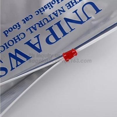 Błyszcząca błyszcząca 10 kg torba do pakowania karmy dla psów na karmę dla psów Quad Seal Side Guset Zip Lock